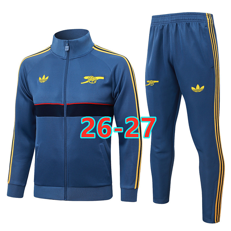 26-27 Arsenal Long Zipper Jacket S-2XL