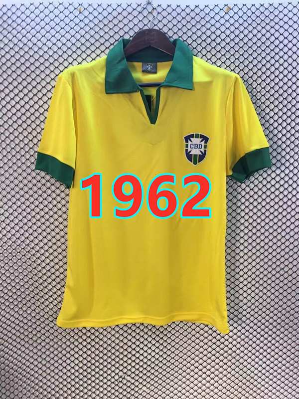 Brazil Home Retro Jersey S-2XL