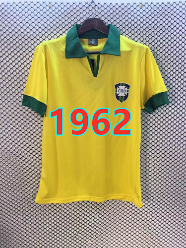 Brazil Home Retro Jersey S-2XL