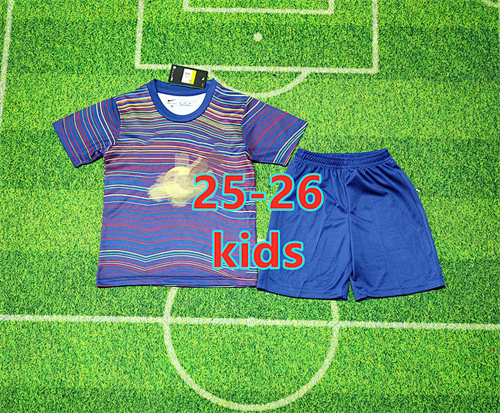 25-26 Barcelona Training Kids Jersey+shorts Kit 16 -28