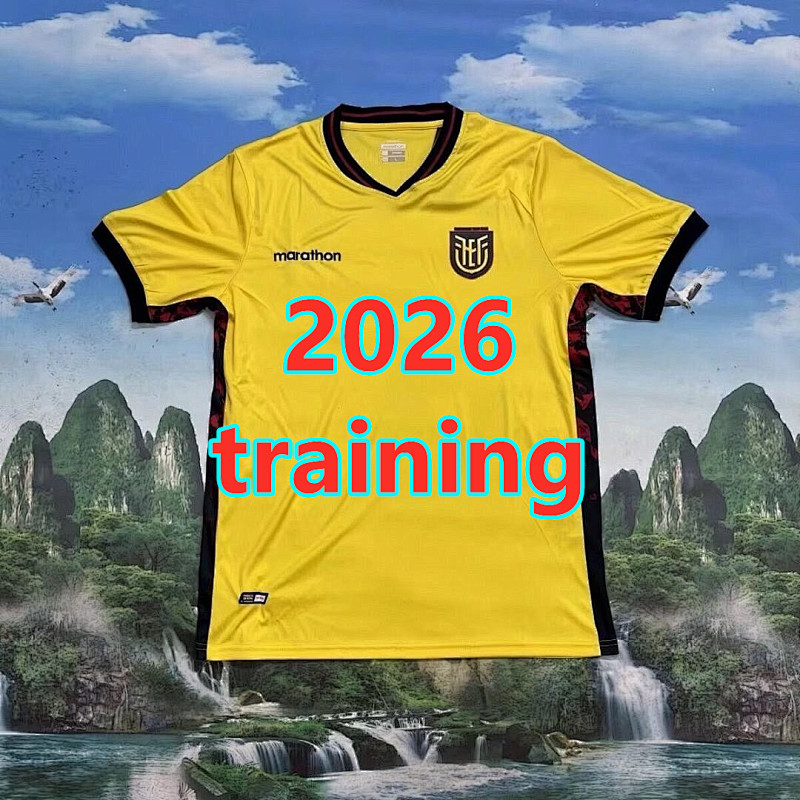 Ecuador Training Fans Version Jersey S-2XL