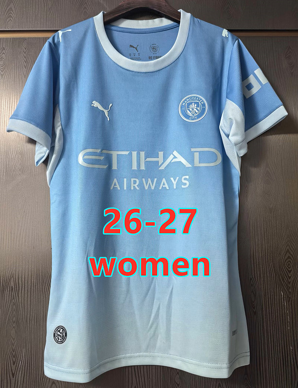 26-27 Manchester City Home Women Jersey S-2XL