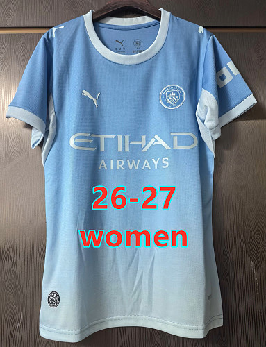 26-27 Manchester City Home Women Jersey S-2XL