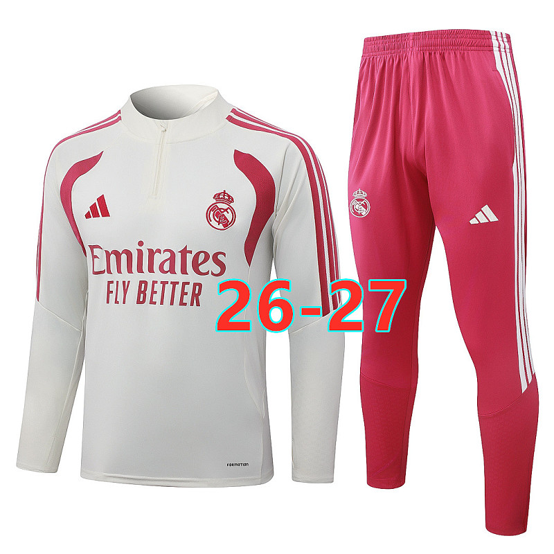 26-27 Real Madrid Long Sleeve Tracksuit S-2XL
