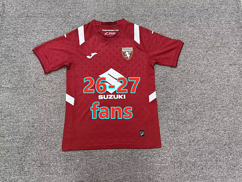 26-27 Torino Home Fans Version Jersey S-4XL