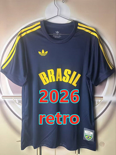 Brazil Retro Fans Version Jersey S-4XL