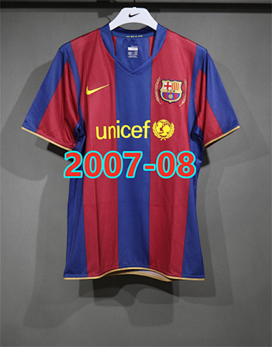 Barcelona Home Retro Player Version Jersey S-2XL