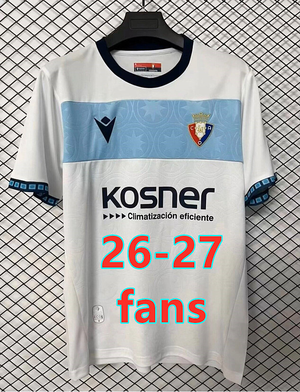 26-27 Osasuna Away Fans Version Jersey S-4XL