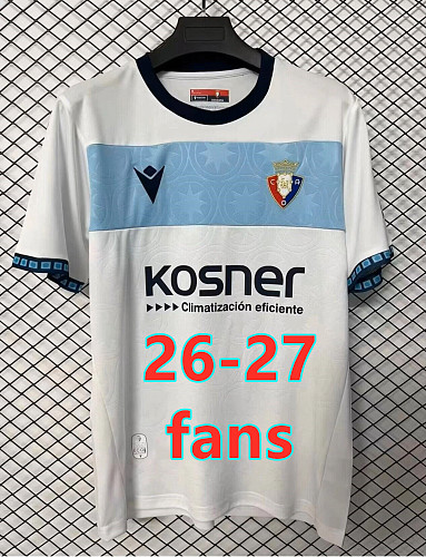 26-27 Osasuna Away Fans Version Jersey S-4XL