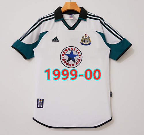 Newcastle United Away Retro Jersey S-2XL