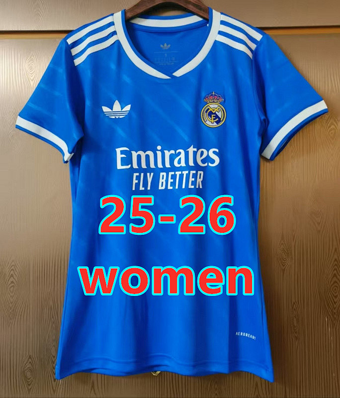 LA Liga & Ucl 25-26 Real Madrid Third Women Jersey S-2XL