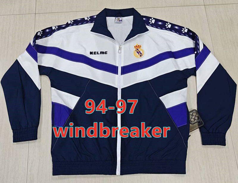 94-97 Real Madrid Retro Windbreaker S-2XL