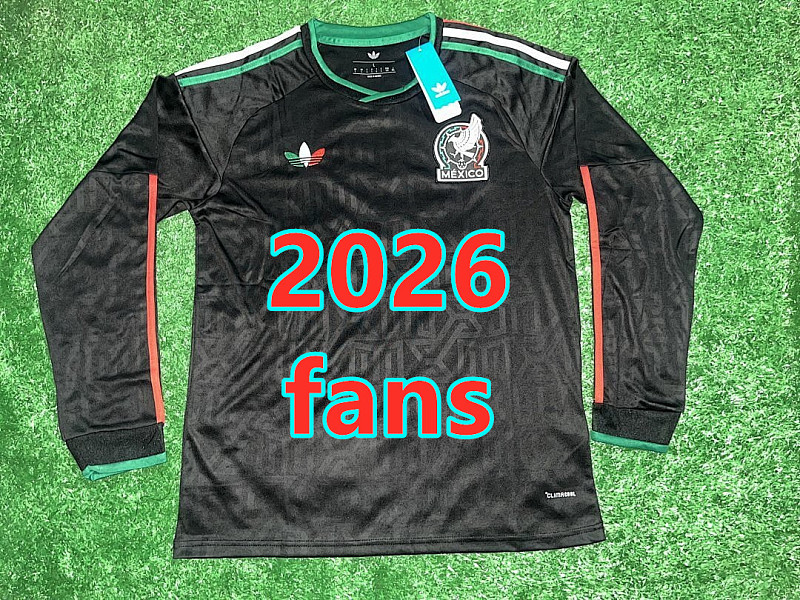 Mexico Third Fans Long 16 Team Jersey S-4XL 16
