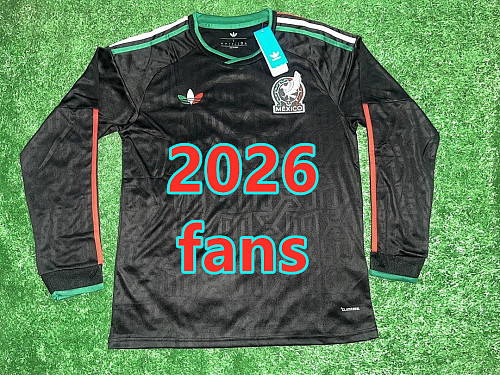 Mexico Third Fans Long 16 Team Jersey S-4XL 16