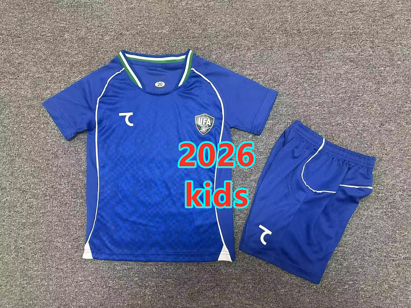 Uzbekistan Away Kids Jersey+shorts Kit 16 -28