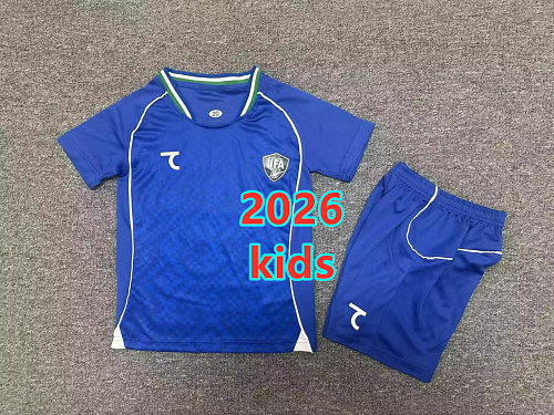 Uzbekistan Away Kids Jersey+shorts Kit 16 -28