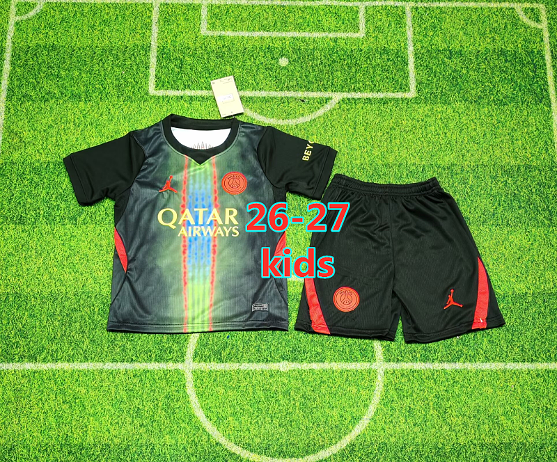 Balenciaga 26-27 Paris Psg Third Kids Jersey+shorts 16 -28