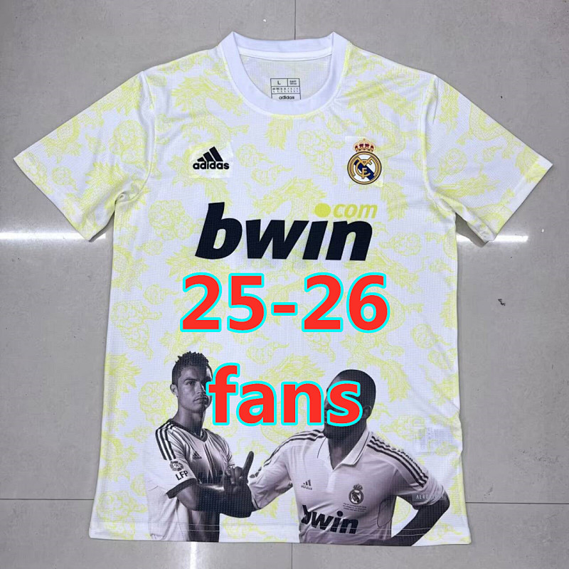 25-26 Real Madrid Training Fans Jersey S-2XL C