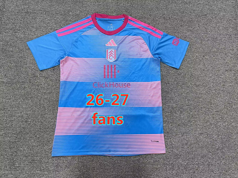 26-27 Fulham Third Fans Version Jersey S-4XL