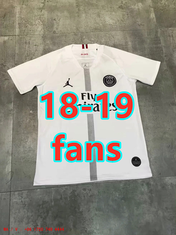 Balenciaga Paris Psg Retro Fans Version 18-19 TopThai Quality Third Jersey