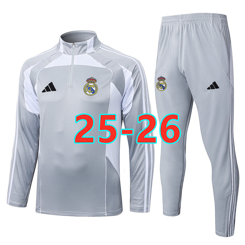 25-26 Real Madrid Long Sleeve Tracksuit S-2XL