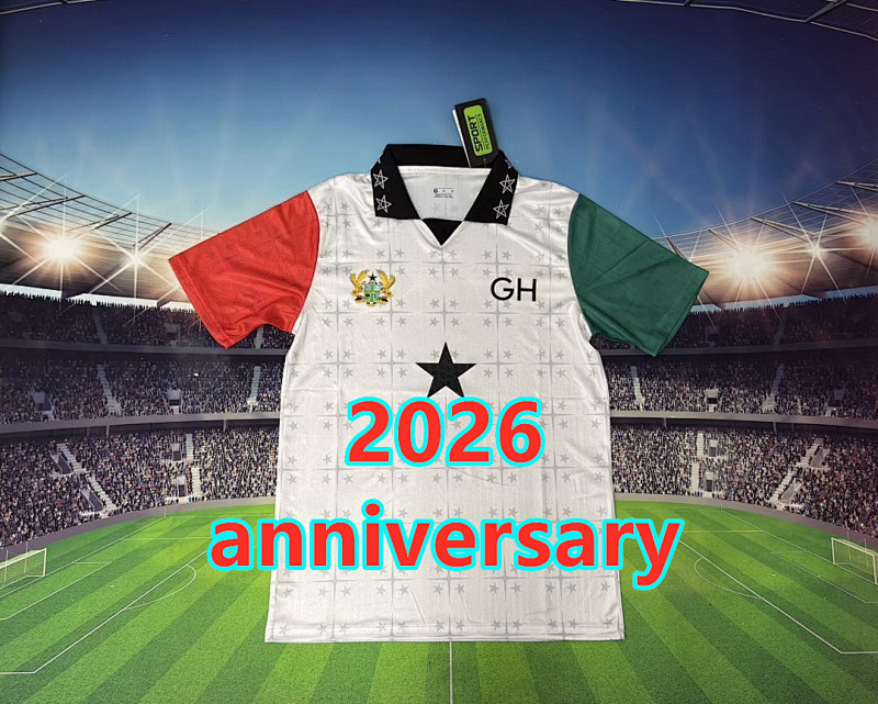 Ghana Anniversary Fans Version Jersey S-2XL
