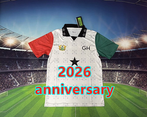 Ghana Anniversary Fans Version Jersey S-2XL