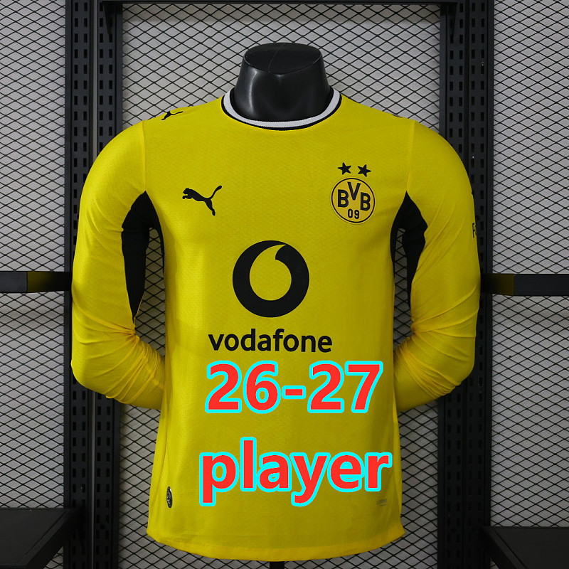 26-27 Dotmund Home Player Long Sleeve Jersey S-2XL