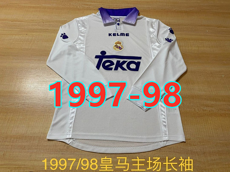 Real Madrid Home Retro Long Jersey S-2XL