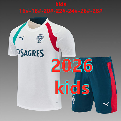 Portugal Kids Short Sleeve Tracksuit 16 -28