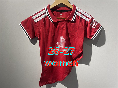 26-27 Manchester United Home Women Backslash Jersey S-2XL