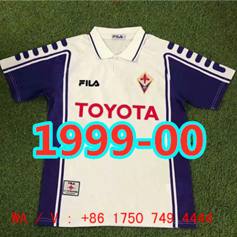Fiorentina Retro TopThai Quality Away Jersey S-2XL