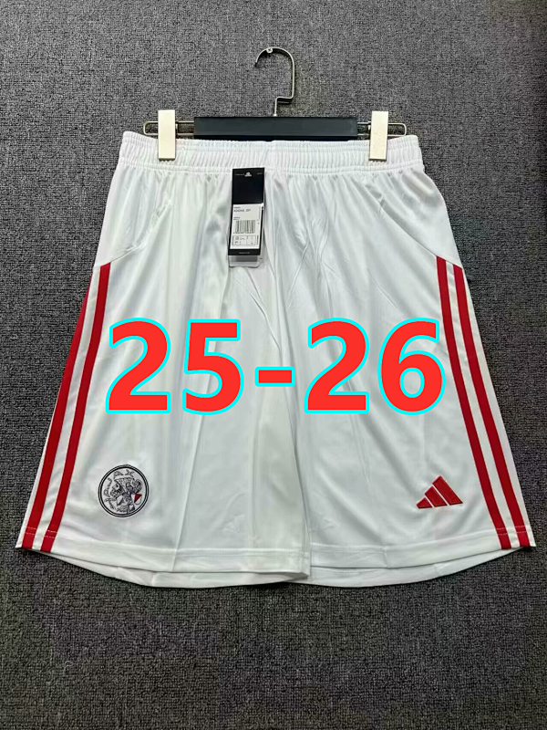 25-26 Ajax Home Fans Version Shorts S-2XL
