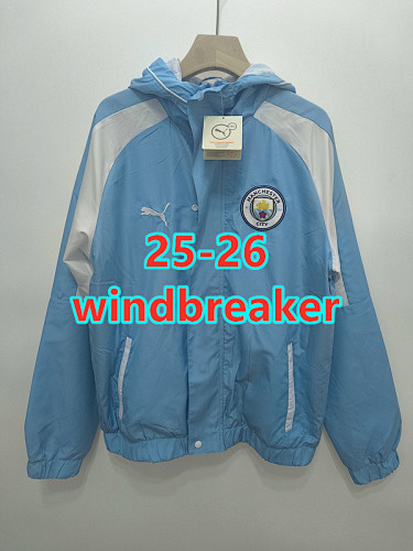 25-26 Manchester City Embroidery Windbreaker S-2XL