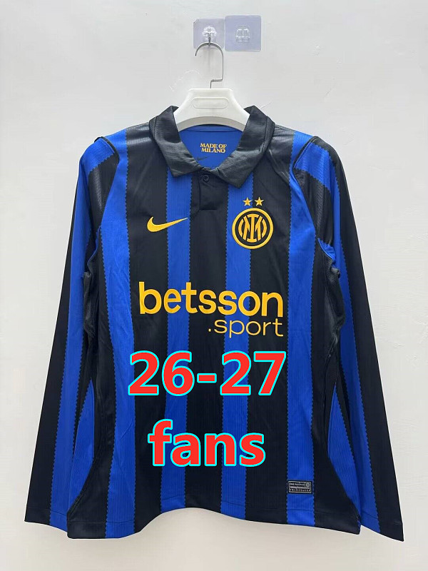 26-27 Inter Milan Home Fans Long Jersey S-4XL