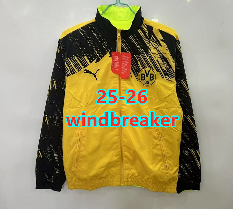 25-26 Dortmund Both Embroidery Windbreaker S-2XL