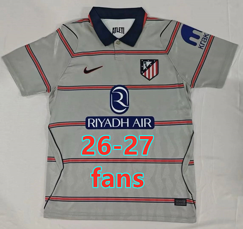 26-27 Atletico Madrid Third Fans Version Jersey S-4XL
