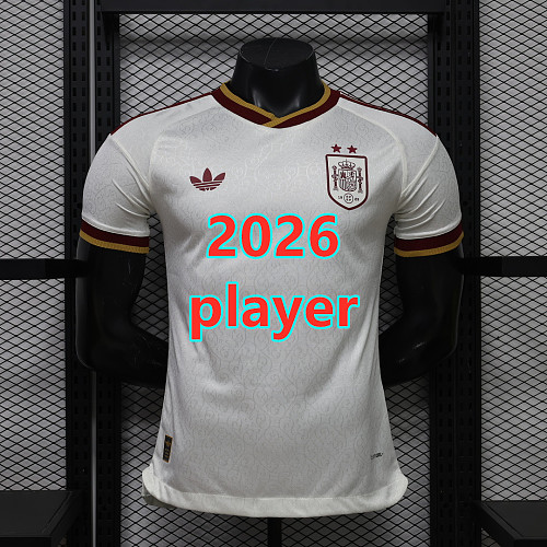 Spain Away Player With 2 Stars Jersey S-4XL 2
