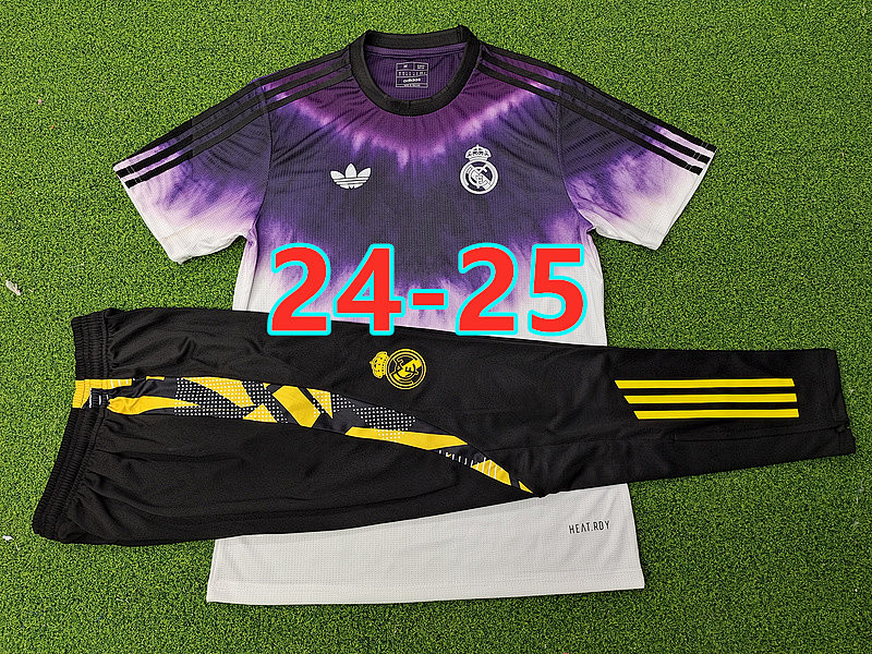24-25 Real Madrid Player Short Sleeve+pants Kit S-2XL