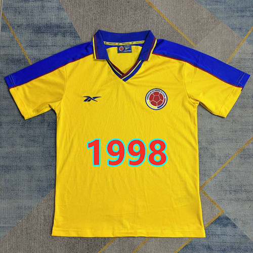 Colombia Home Retro Fans Version Jersey S-2XL
