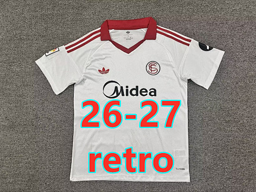 26-27 Sevilla Retro Fans Version Jersey S-4XL