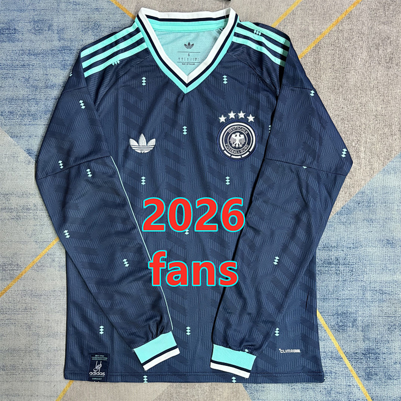 Germany Away Fans Long Sleeve Jersey S-4XL