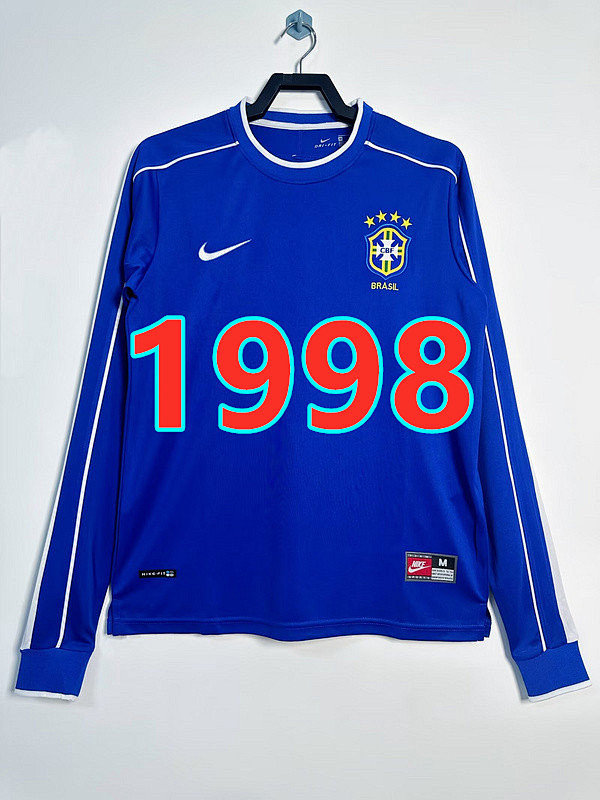 Brazil Away Retro Long Jersey S-4XL