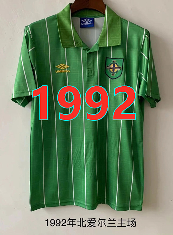 North Ireland Retro Home Jersey S-2XL