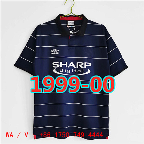 Manchester United Retro TopThai Quality Away Jersey S-2XL