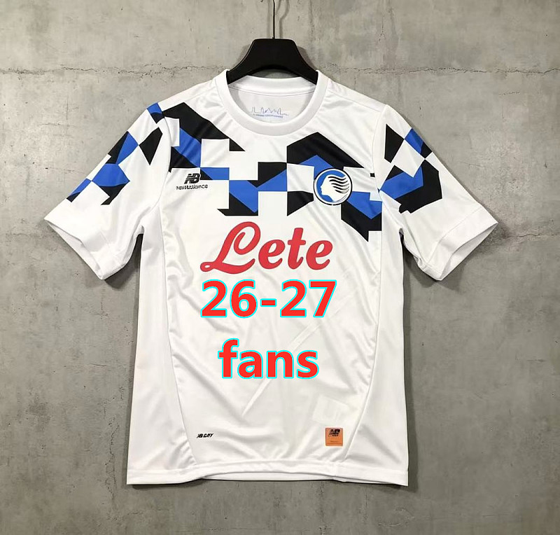 26-27 Atalanta Away Fans Version Jersey S-2XL