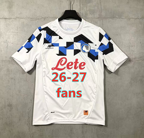 26-27 Atalanta Away Fans Version Jersey S-2XL