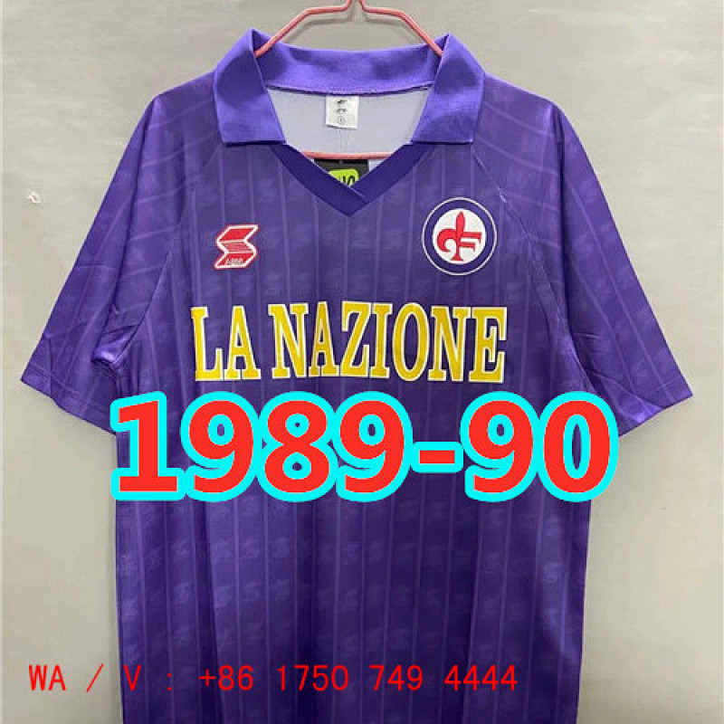 Fiorentina Retro TopThai Quality Home Jersey S-2XL