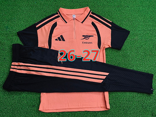 26-27 Arsenal Player Short Sleeve+pants Kit S-3XL