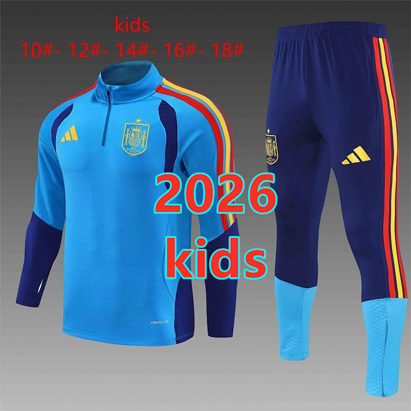 Spain Kids Long Sleeve Tracksuit 10 -18
